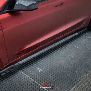 AE DESIGN - TESLA MODEL 3 HIGHLAND 2024+ CARBON FIBRE SIDE SKIRTS
