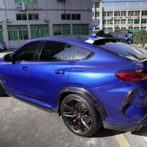 AULENA - BMW X6M F96 LCI DRY CARBON FIBRE REAR BUMPER CANARDS