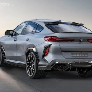 AULENA - BMW X6M F96 LCI DRY CARBON FIBRE REAR DIFFUSER