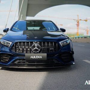 AULENA - MERCEDES BENZ A CLASS W177 A45 / A45S DRY CARBON FIBRE FRONT LIP SPLITTER