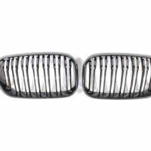 BMW F20 1 SERIES LCI DOUBLE SLAT GLOSS BLACK GRILLES
