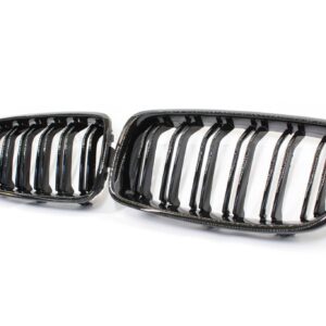 BMW F30/F31 3 SERIES BLACK DOUBLE SLAT GRILLES - BLAK BY CT CARBON