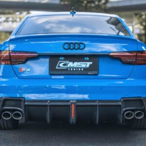 CMST - AUDI S4 & A4 S-LINE B9 B9.5 CARBON FIBRE DIFFUSER WITH LED BRAKE LIGHT