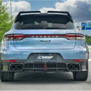 CMST - PORSCHE MACAN CARBON FIBRE DIFFUSER WITH LED BRAKE LIGHT 2019-21