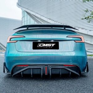 CMST - TESLA MODEL 3 HIGHLAND 2024+ CARBON FIBRE REAR DIFFUSER AND REAR SIDE SKIRTS