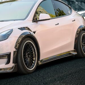 CMST - TESLA MODEL Y CARBON FIBRE SIDE SKIRTS V2