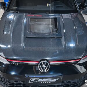 CMST- VOLKSWAGEN GOLF MK8 GTI / R LINE CARBON FIBRE FRONT BONNET HOOD V2