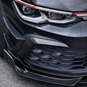 CMST- VOLKSWAGEN GOLF MK8 GTI / R LINE CARBON FIBRE FRONT CANARDS