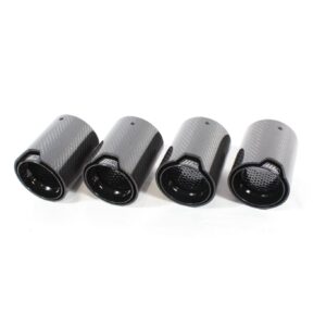 BMW F90 M5 CARBON FIBRE EXHAUST TIPS - BLACK x4