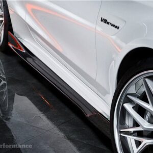 DARWINPRO - MERCEDES BENZ W205 C63 & S AMG COUPE 2015 -2021 CARBON FIBER IMP SIDE SKIRTS