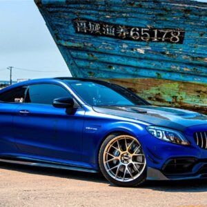 DARWINPRO - MERCEDES BENZ W205 C63 & S AMG COUPE 2015 -2021 CARBON FIBER SIDE SKIRTS PS STYLE