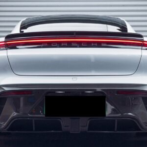 DARWINPRO - PORSCHE TAYCAN 4 / 4S / GTS / TURBO DRY CARBON FIBRE CABO STYLE LED REAR DIFFUSER