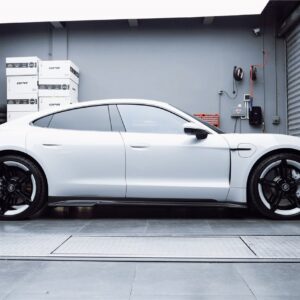 DARWINPRO - PORSCHE TAYCAN 4 / 4S / GTS / TURBO DRY CARBON FIBRE CABO STYLE SIDE SKIRTS