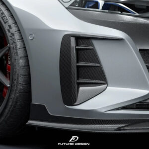 FUTURE DESIGN - AUDI E-TRON GT DRY CARBON FIBRE FRONT UPPER VALANCES CANNARDS