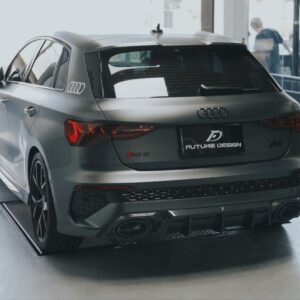 FUTURE DESIGN - AUDI RS3 8Y DRY CARBON FIBRE REAR DIFFUSER