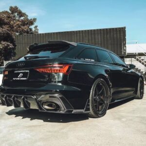 FUTURE DESIGN - AUDI RS6 RS7 C8 CARBON FIBRE REAR DIFFUSER & WINGLET SET