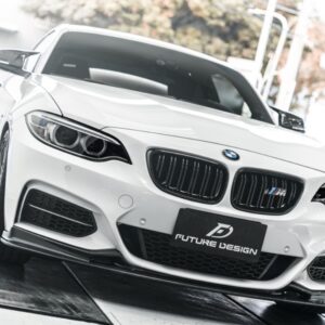 FUTURE DESIGN - BMW 2 SERIES F22 F23 CARBON FIBRE FRONT LIP 3D STYLE