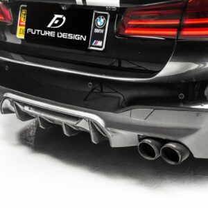 FUTURE DESIGN - BMW 5 SERIES G30 PRE LCI CARBON FIBRE REAR DIFFUSER   ( M5 STYLE )