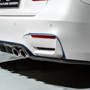 FUTURE DESIGN - BMW M3 F80 / M4 F82 F83 CARBON FIBRE REAR DIFFUSER V1