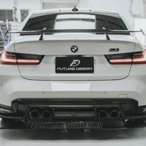 FUTURE DESIGN -  BMW M3 G80 / G81 & BMW M4 G82 / G83 2021+ V2 CARBON FIBRE REAR DIFFUSER