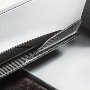Future Design Carbon Fiber Side Skirts GT Style for Mercedes Benz W205 2015-ON C300 C43 C63 AMG Coupe 2 Door Sedan 4 Door
