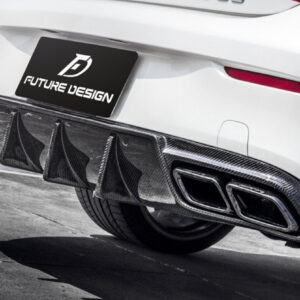 FUTURE DESIGN - MERCEDES BENZ C COUPE / C63 W205 CARBON FIBRE REAR DIFFUSER