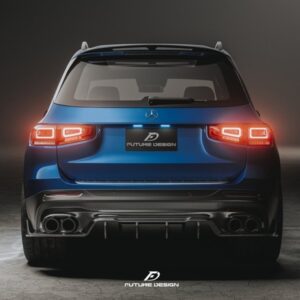 FUTURE DESIGN - MERCEDES BENZ GLB X247 DRY CARBON FIBRE REAR DIFFUSER