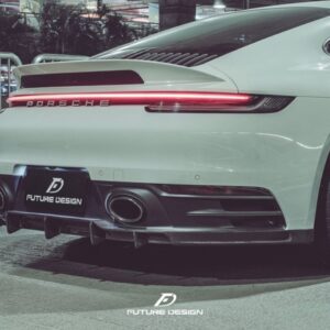 FUTURE DESIGN - PORSCHE 992 CARRERA DRY CARBON FIBRE REAR DIFFUSER