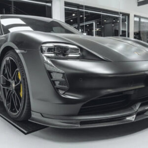 FUTURE DESIGN - PORSCHE TAYCAN CARBON FIBRE FRONT LIP SPLITTER V2