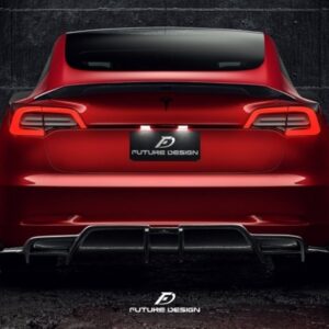 FUTURE DESIGN - TESLA MODEL 3 DRY CARBON REAR DIFFUSER