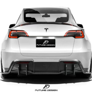 FUTURE DESIGN - TESLA MODEL Y DRY CARBON FIBRE REAR DIFFUSER
