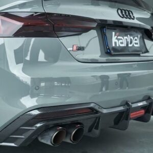 KARBEL - AUDI A5 / S5 B9.5 DRY CARBON FIBRE REAR DIFFUSER WITH BRAKE LIGHT V1