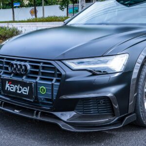 KARBEL - AUDI A6 AVANT C8 2020+ CARBON FIBRE LOWER FRONT LIP V1