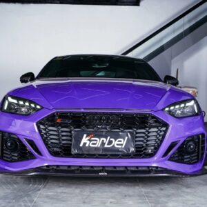 KARBEL - AUDI RS5 B9.5 DRY CARBON FIBRE FRONT LIP AND FRONT CANARDS