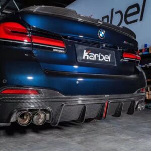 KARBEL - BMW 5 SERIES G30 CARBON FIBRE REAR DIFFUSER WITH EXTENSIONS