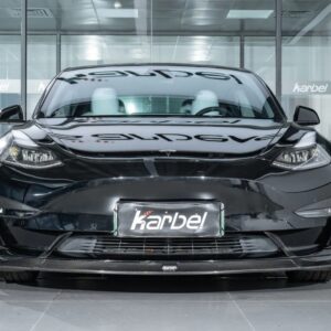 KARBEL - TESLA MODEL 3 DRY CARBON FIBRE FRONT LIP SPLITTER