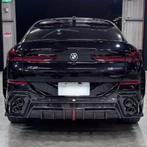 LUMING - BMW X6 G06 DRY CARBON FIBER LED REAR DIFFUSER