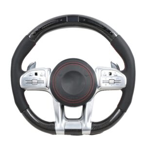MERCEDES BENZ AMG CARBON FIBRE / LEATHER LED CUSTOM STEERING WHEEL