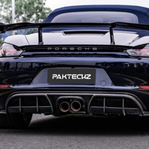 PAKTECHZ - PORSCHE CAYMAN / BOXSTER 718 DRY CARBON FIBRE REAR DIFFUSER