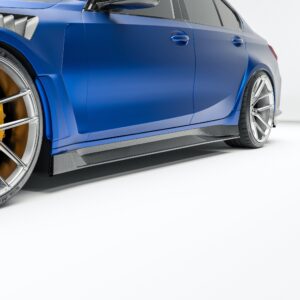 REVOZPORT - BMW M3 G80 DRY CARBON FIBER SIDE SKIRTS