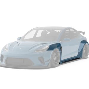 ROBOT - TESLA MODEL 3 HACKER WIDEBODY WHEEL ARCHES AND SIDE SKIRTS