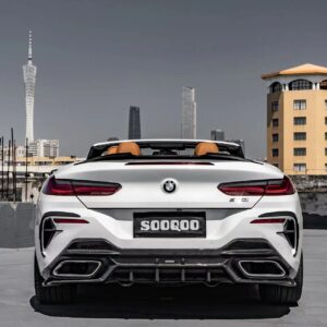 SOOQOO - BMW 8 SERIES G14 CONVERTIBLE DRY CARBON FIBRE REAR DIFFUSER