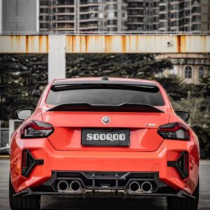 SOOQOO- BMW M2 G87 DRY CARBON FIBRE REAR DIFFUSER