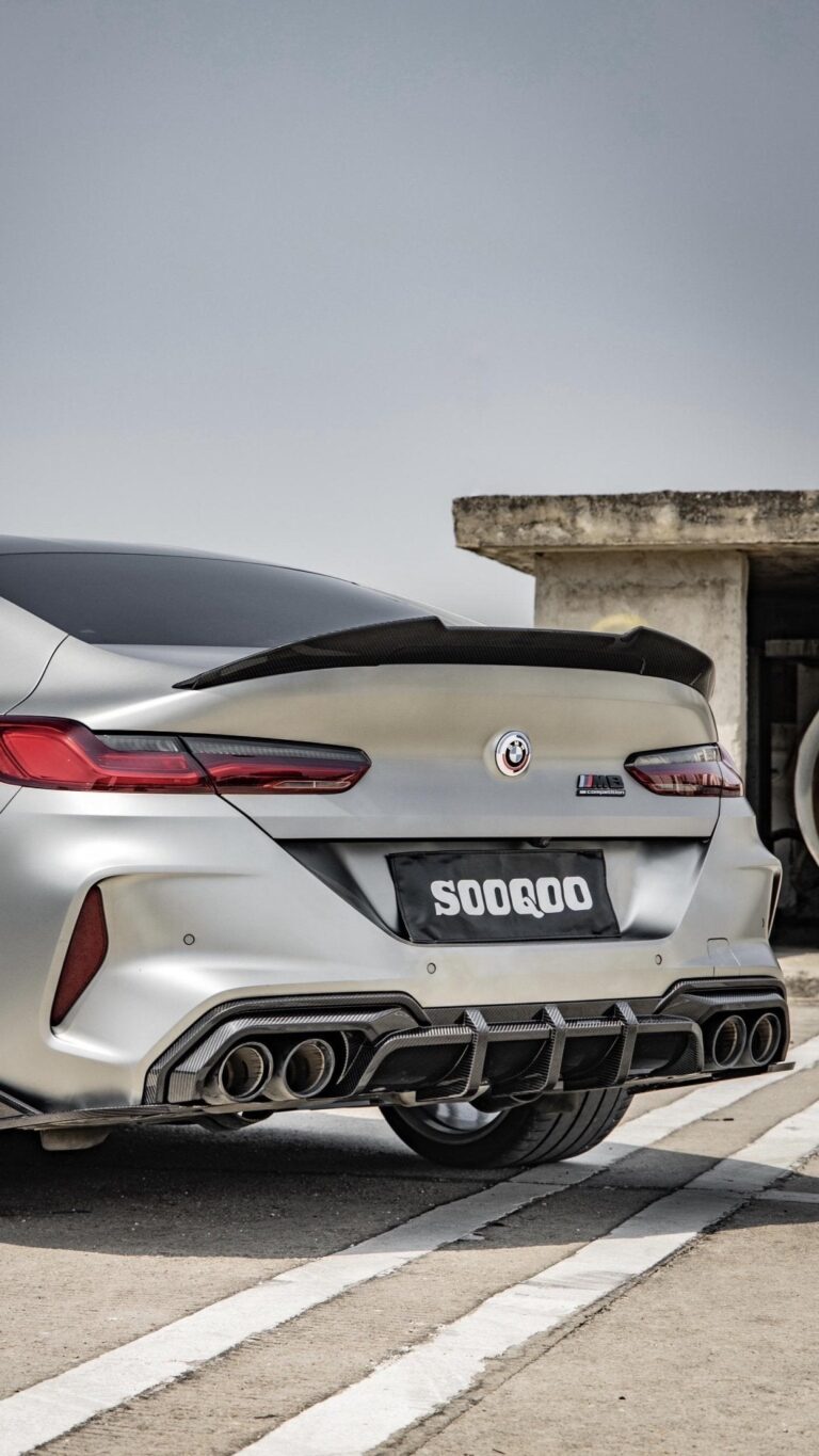 SOOQOO - BMW M8 F91 COMPETITION DRY CARBON FIBRE REAR DIFFUSER - Mod ...