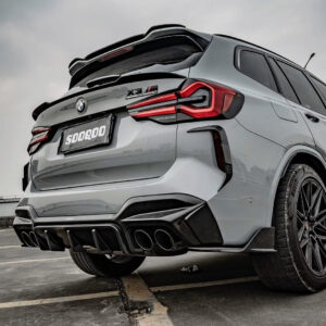 SOOQOO - BMW X3M F97 LCI DRY CARBON FIBRE REAR DIFFUSER