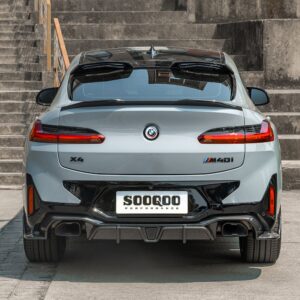 SOOQOO - BMW X4 G02 DRY CARBON FIBER REAR LED DIFFUSER