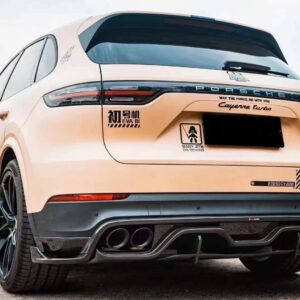 TAKD - PORSCHE CAYENNE 9Y0 DRY CARBON FIBRE REAR DIFFUSER