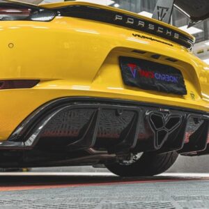 TAKD - PORSCHE CAYMAN / BOXSTER 718 DRY CARBON REAR DIFFUSER