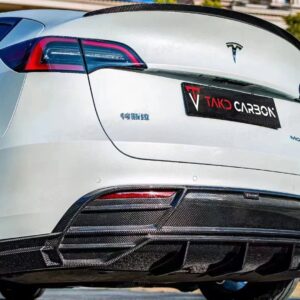 TAKD - TESLA MODEL Y DRY CARBON FIBRE REAR DIFFUSER