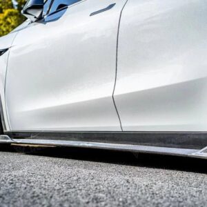 TAKD - TESLA MODEL Y DRY CARBON FIBRE SIDE SKIRTS